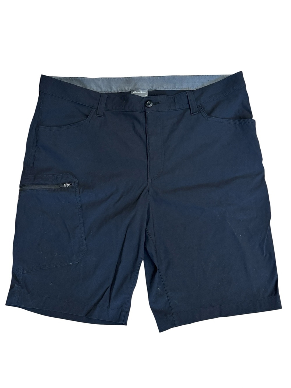 Eddie Bauer Black Stretch Cargo Hiking Performance Short Size 38